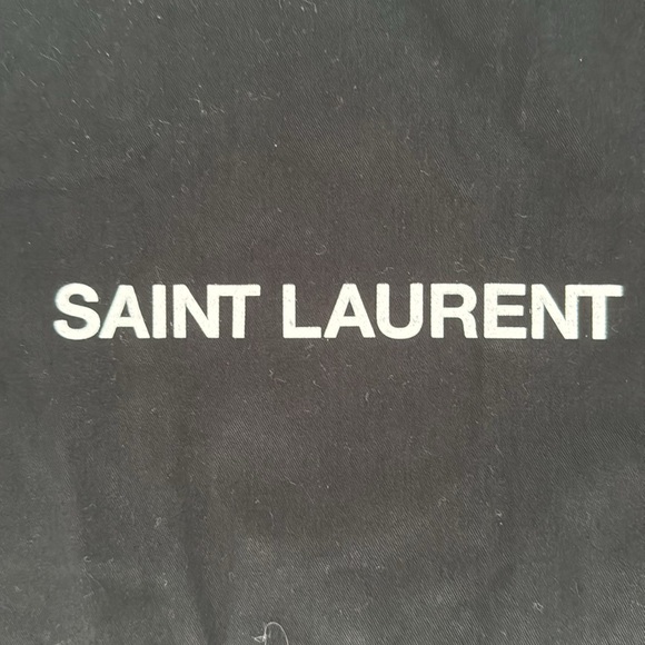 Yves Saint Laurent Long Garment Bag, Full Zip, Two Handles, Black w/ White Logo - Picture 2 of 4